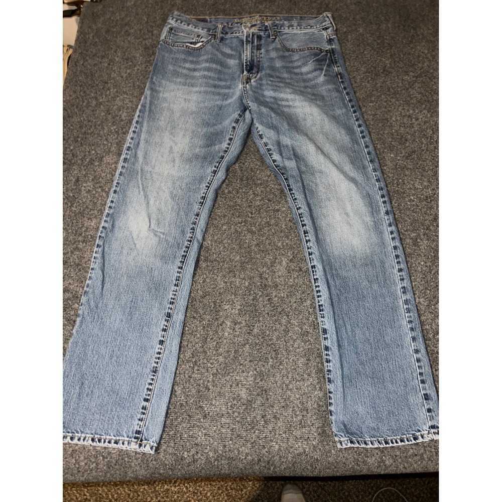 American Eagle Outfitters Relaxed Straight Leg Jeans Blue Denim 34x34